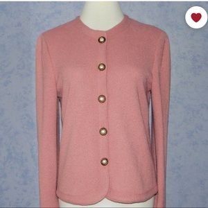 Vintage Dusty Rose Sweater Blazer